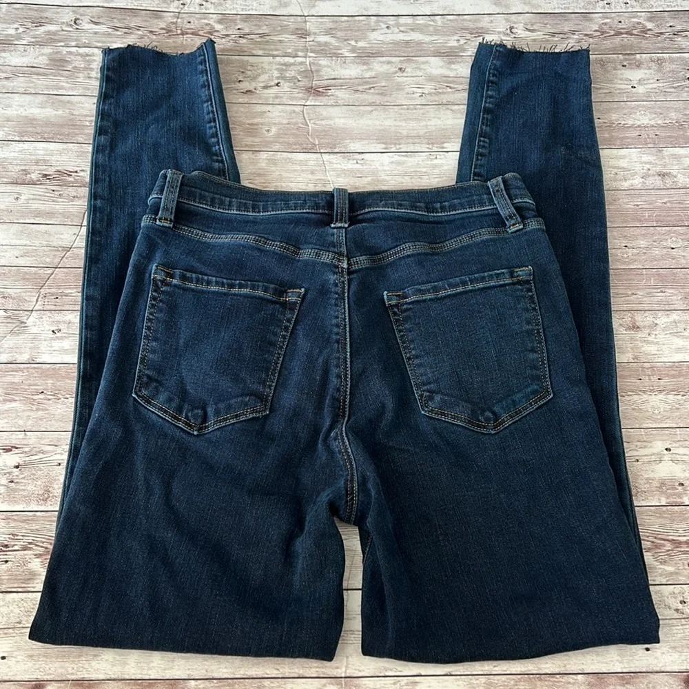 J Brand Dark Wash High Rise Raw Hem Skinny Jeans - Picture 5 of 10